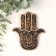 Focus stand Polystone "Fatima Hand" Bronze 9.2x11x1 cm