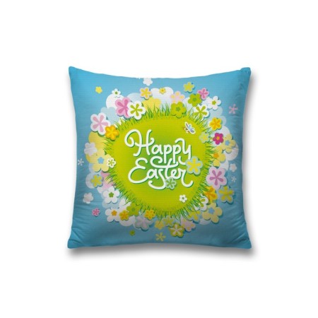 Decorative pillowcase "Happy Easter!", On a zipper, size 45x45 cm