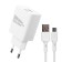 Network charger More Choice NC24M, 2.1A, Micro USB cable, white