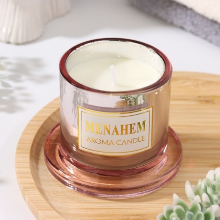 Aromatic candle "Menahem", citrus and aromatic herbs, 8x11, 5 cm-1