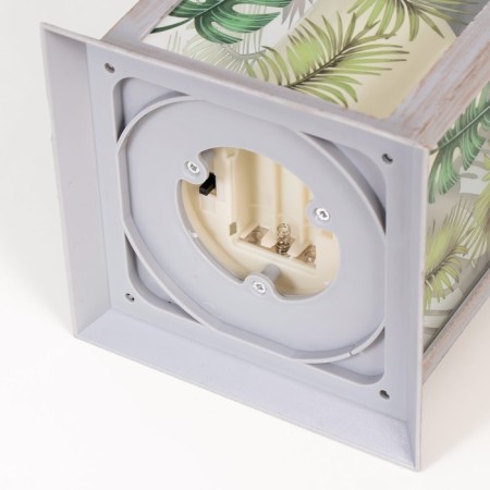 Spinker "Leaves" LED from batteries 3HAAA gray with a golden patina 14x14x29.5 cm Risalux-5