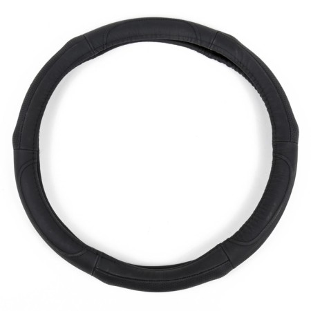 Braids for steering wheel AVS GL-920M-B, genuine leather, size m, black-1
