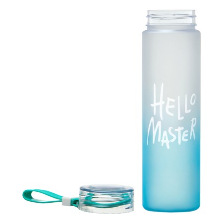 Water bottle, 500 ml Hello Master, 22 x 6 cm, blue-1