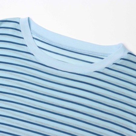 Longslewed female striped Mist ONESIZE, Blue-1
