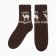 Woolen socks, brown color, size 27-29