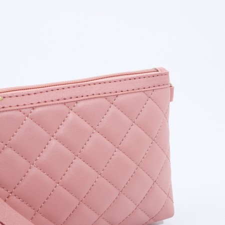 Bag Cross-Bodi with a zipper, pink color-4