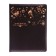 School diary, 5-11 grade, PVC cover, embossing gold "objects", brown
