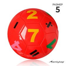 Ball football onlytop, PVC, machine stitching, 32 panels, p. 5, Mix colors