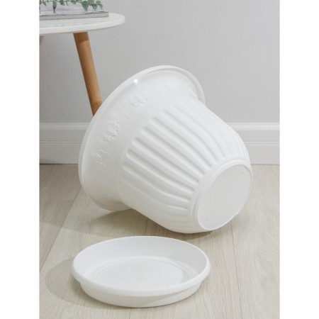 Pot with the Podon "Lausanne", 17 l, d = 41 cm, white color-2