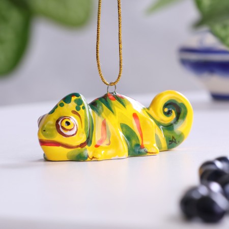 Hameleon souvenir, 7.5 cm, Mayolik-1