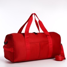 Board Road on Lightning, external pocket, suitcase holder, long belt, red color