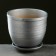 Flower pot "silver" with a tray, 8l
