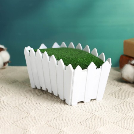 Floristic Kashpo "Edmund" White, 8.5x15x7cm-1