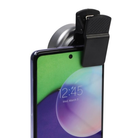 A wide-angle macro lenses for a phone 2 in 1, 0.45x, 37 mm, silver-7