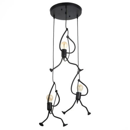 Lamp Bayerlux 1949/3r E27 40W Black 30x30x40-140 cm