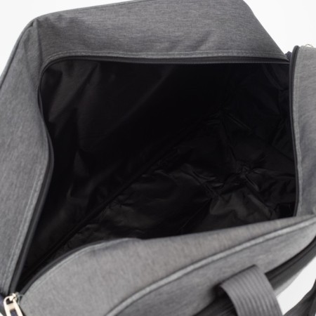 Sports bag, lightning department, external pocket, long belt, gray color-2