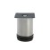 Furniture support, adjustable, d = 50 mm, h = 80 mm, color is satin nickel