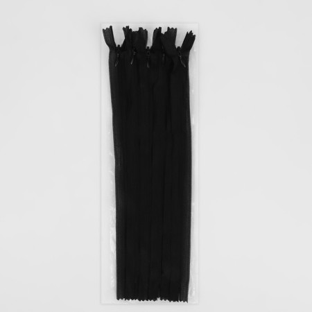 Lightning secret, No. 3, non -income, locking machine, 30 cm, black color-2