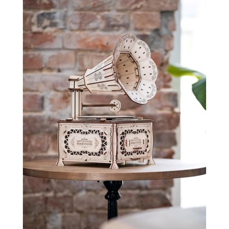 Wooden designer 3D "Gramophone"-25