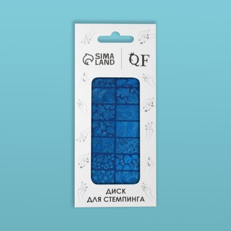 Stamping disk Metal "leaflets", 12 × 6 cm-4