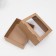 Box the team, cover is “brown”, with a window, 21 x 18 x 8 cm