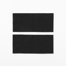 Cuff on the sleeve, 8 × 9 cm, pair, 400g/m2, black