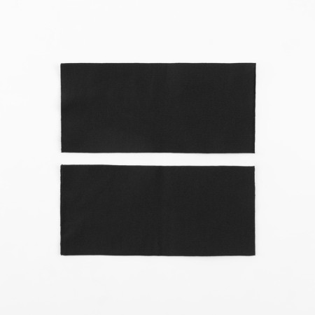 Cuff on the sleeve, 8 × 9 cm, pair, 400g/m2, black