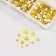 Decor for creativity Glass "Rhinest. Yellow" d = 2-4.8 mm nr 1188 pcs 6x8x1.5 cm
