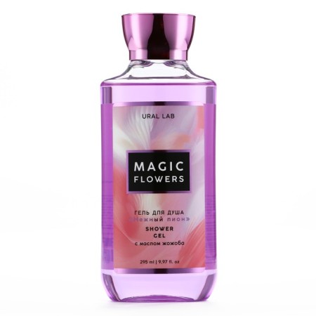 Shower gel Magic Flowers, 295 ml, peony aroma, Floral & Beauty by Ural Lab-1