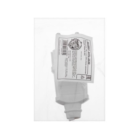 The fork is straight, 16a, without salary, 220 V, white, retail packaging.-3