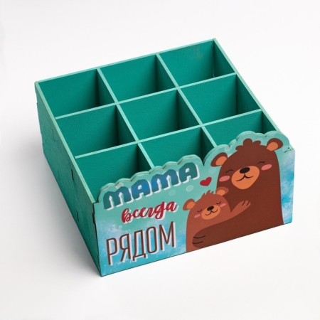 Organizer for storing the little things "cubs" 9 departments 19x19x12-1