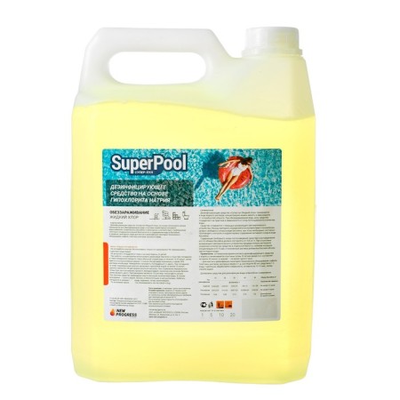 Liquid chlorine "Super Pool", 5 liters