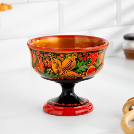 Конфетница, 14,5×15 см, хохлома-4