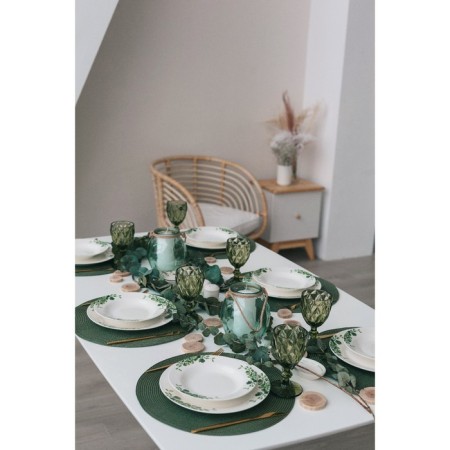 Plate porcelain dessert shade "Eucalypt", d = 20.5 cm-6