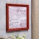 Photo frame pine С20 red 20x20 cm (plastic screen)