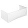 Cersanit Virgo/Intro 75 Bath Bath screen, white color