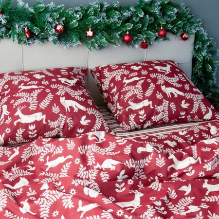 Bed linen Ethel 1.5 joint venture Christmas Time 143x215 cm, 150x214 cm, 70x70 cm - 2 pcs-5