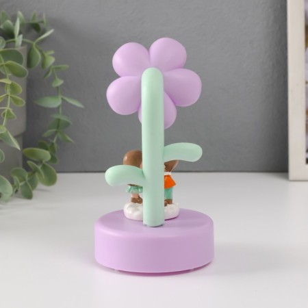 Souvenir plastic light "kids under the flower" mix 8x8x15 cm-8
