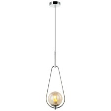 Светильник подвесной Globo 1xЕ27 40Вт, размер 20x15x63,5-150 см, цвет хром