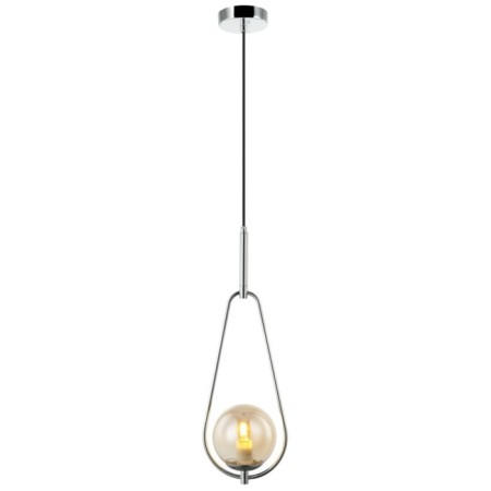 Suspension lamp Globo 1x27 40W, size 20x15x63.5-150 cm, color chromium