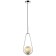 Suspension lamp Globo 1x27 40W, size 20x15x63.5-150 cm, color chromium