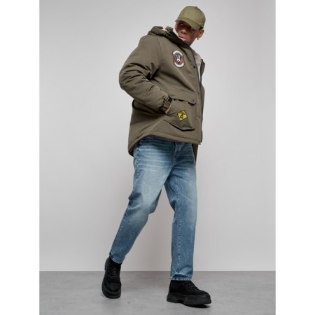 Male jacket, size 54, khaki color-17