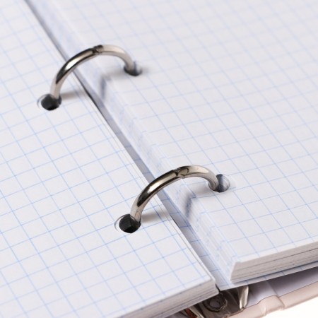 Notebook A5 120 sheets in a cage on Magnificent rings, cardboard cover, glossy lamination, block 65g/m2-4
