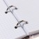 Notebook A5 120 sheets in a cage on Magnificent rings, cardboard cover, glossy lamination, block 65g/m2