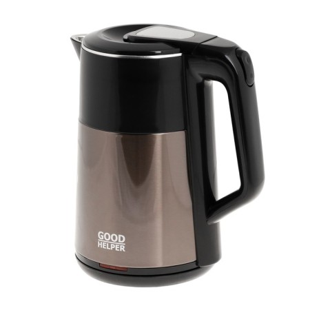 Electric kettle Goodhelper KPS-188C, plastic, Metal flask, 1.8 l, 1500 watts, brown-1