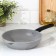 Pan, d = 22 cm, anti -stick coating, removable handle, color light marble
