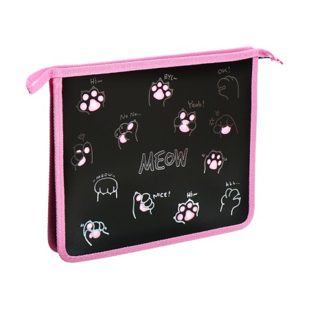 Folder d/notebooks A5 Lightning from above plastic 205*240 PT 73-12 Maldie Emoji paw foil 72733-2