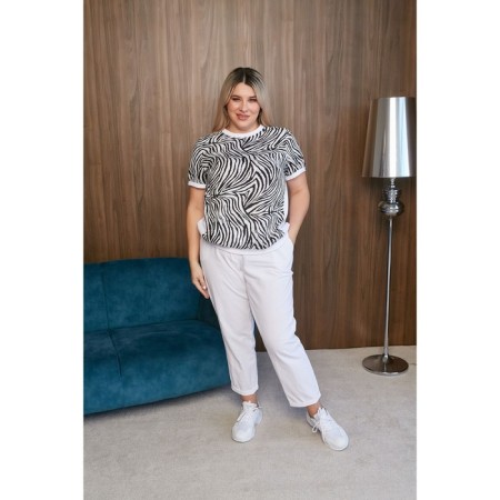 Female blouse, size 60, white color-1