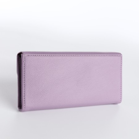 Women's wallet on magnet, lilac color-1