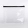 Cosmetic bag with zip-gl, transparent/black color